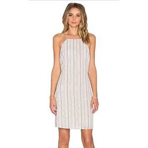 Line & Dot St. Marguerite Dress Small Striped Sleeveless Sheath Knee-Length Chic
